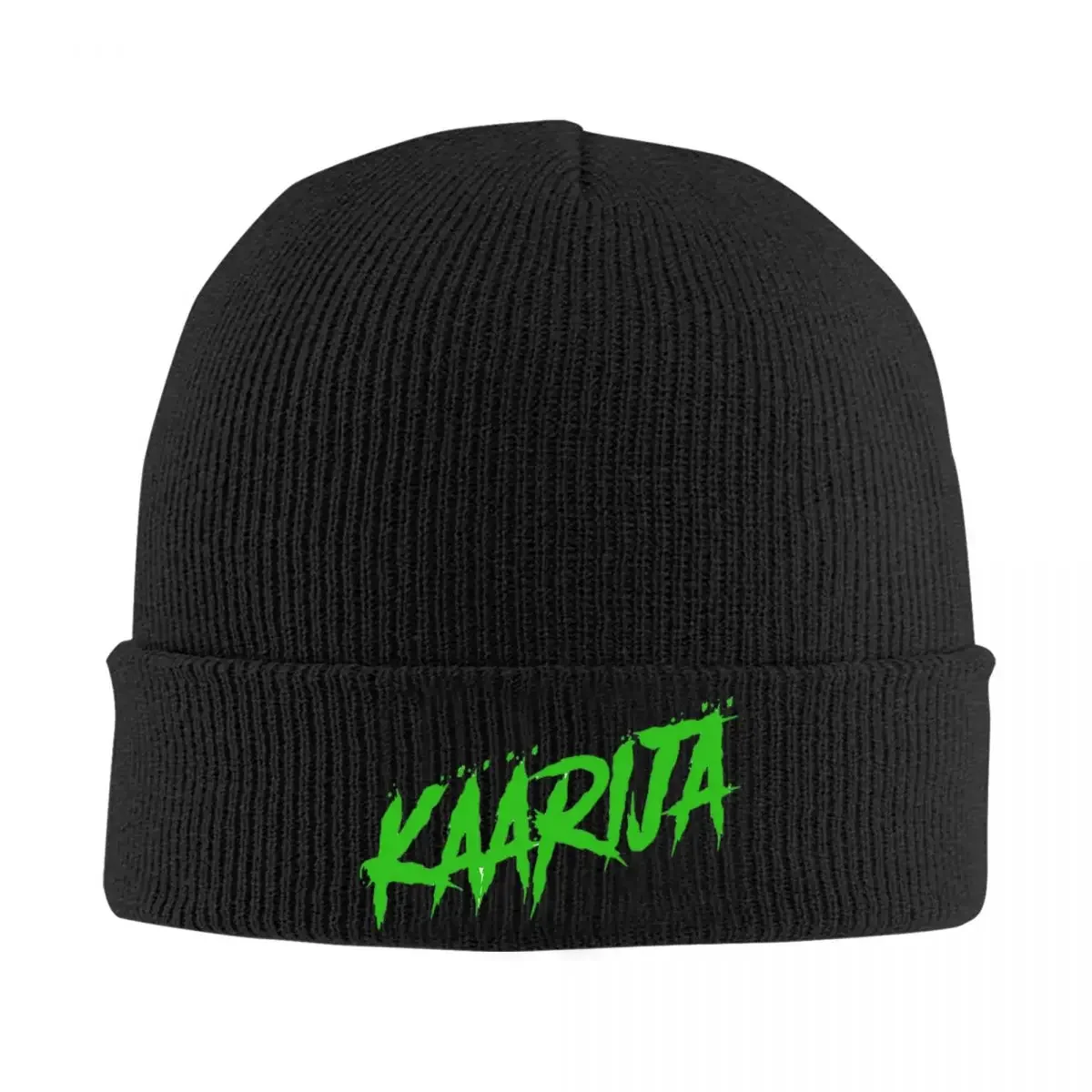 Kaarija Logo Warm Knitted Cap Fashion Bonnet Hat Autumn Winter Outdoor Beanies Hats for Men Women Adult