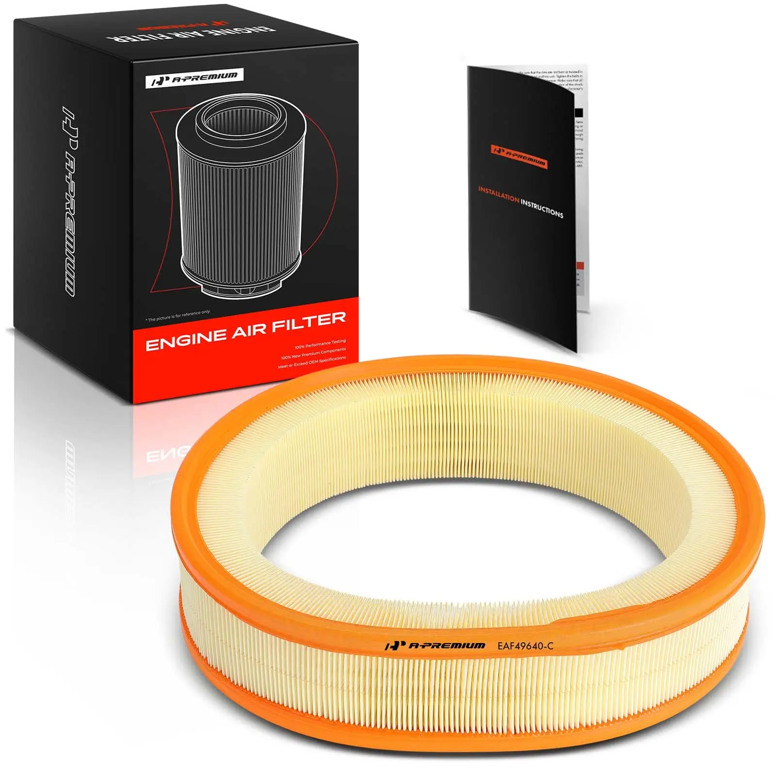 A-Premium Engine Air Filter for Mercedes-Benz 260E 1989 300E 1986-1992 300CE 1988 1989 300SE 300SEL 1988-1991 300TE 1988-1992