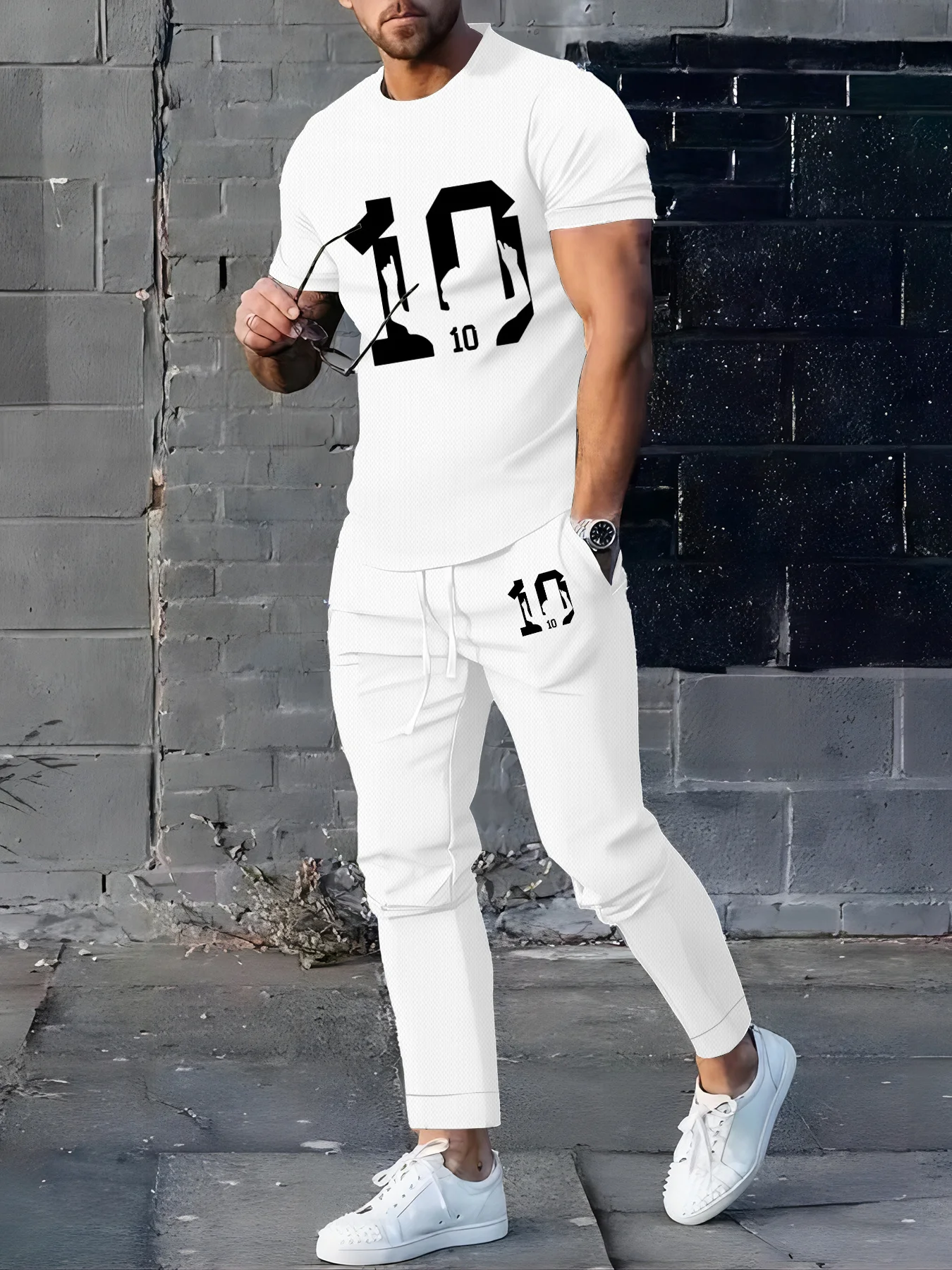 

The new men's set for summer 2025 is made of 3D digital 10 printed polyester fiber which is comfortable and breathable