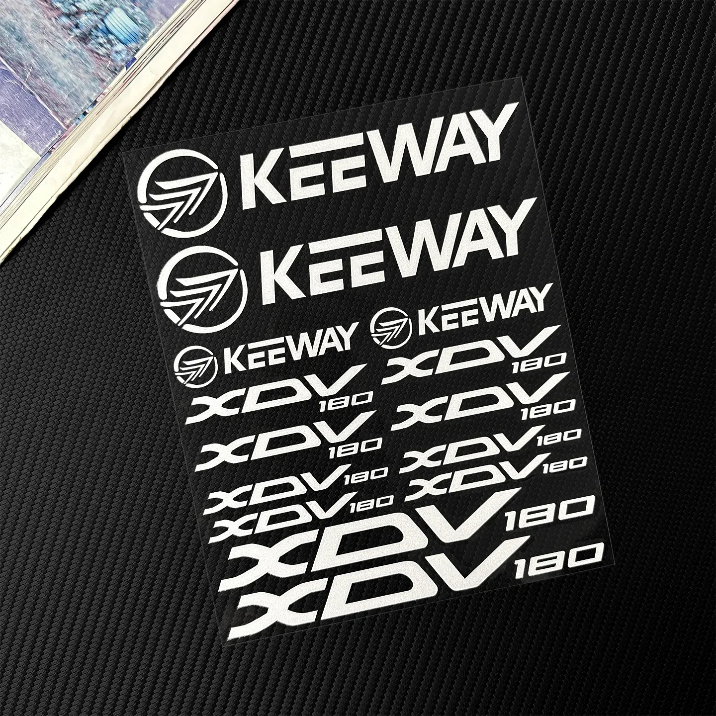 For KEEWAY XDV180 Blueshark Scooter Motorcycle Stickers Set Moto Bike Side Panel Windshield Tail Box Vinyl Decals Accessories