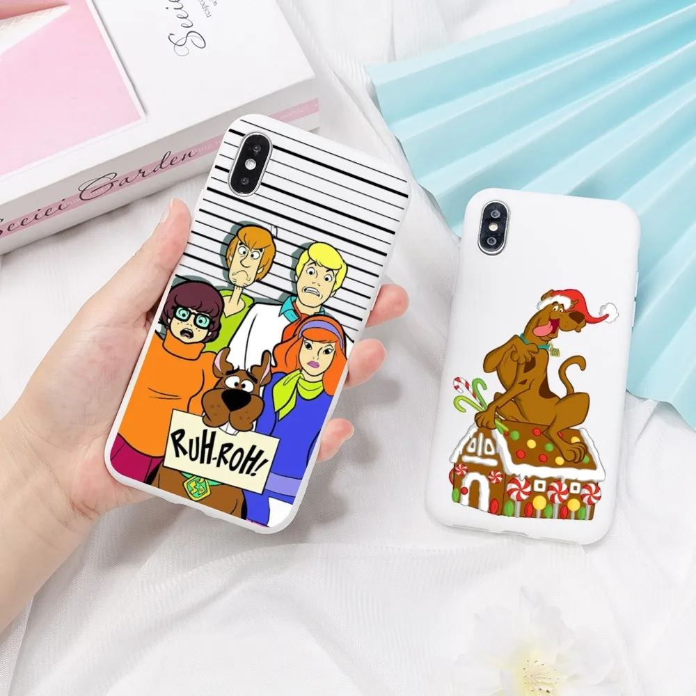 S-Scoobyes-Cartoon D-Dooes Mousepad for iPhone 14 11 12 13 Mini Pro Xs Max 8 7 6 6S Plus X XR Solid Candy Color Case