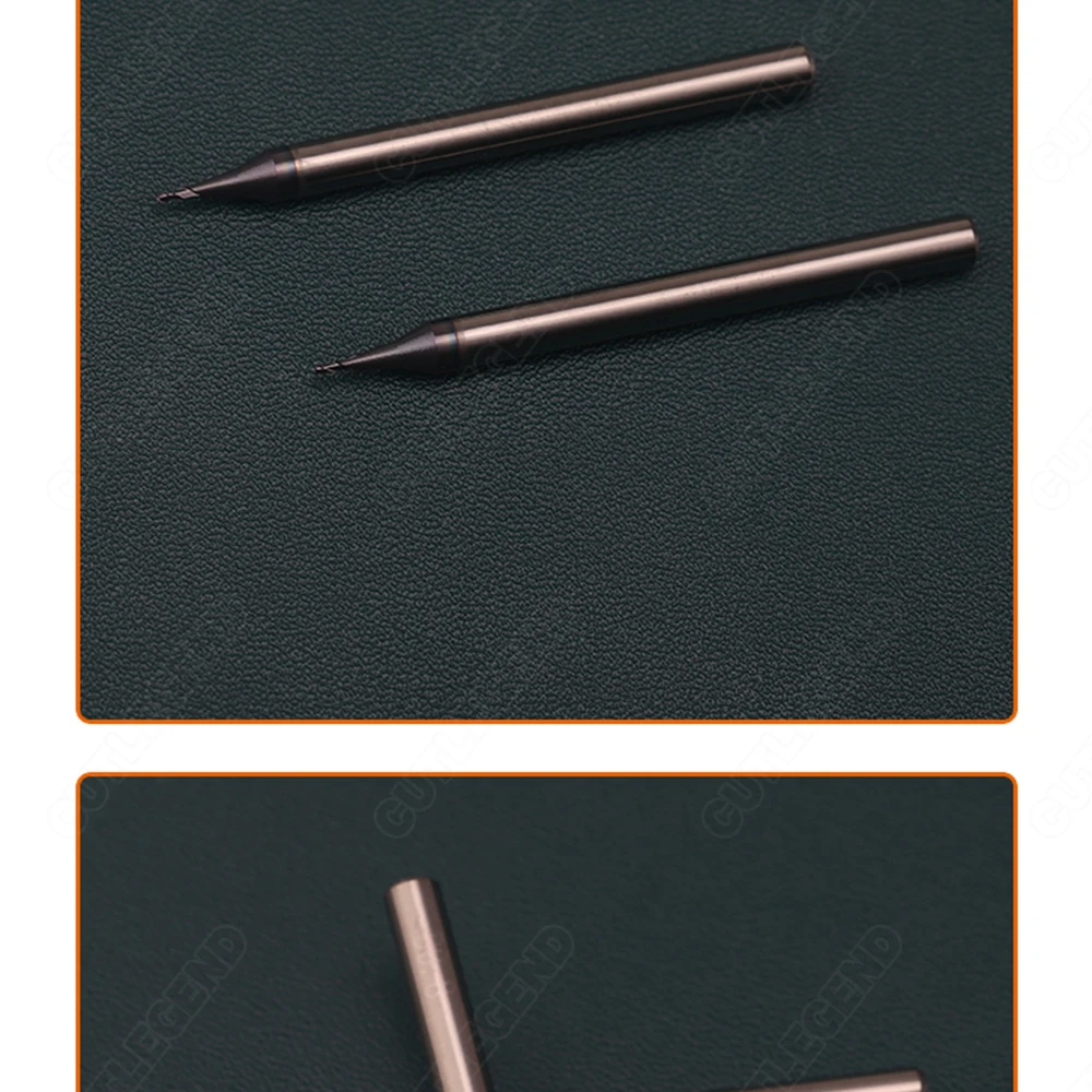 Mikro-Hartmetallfräser 0,2 0,3 0,4 0,5 0,6 0,9mm Mini Kleiner Durchmesser Mikro-Kugelfräser R0,15-R0,45 CNC-Werkzeug – Detail 11