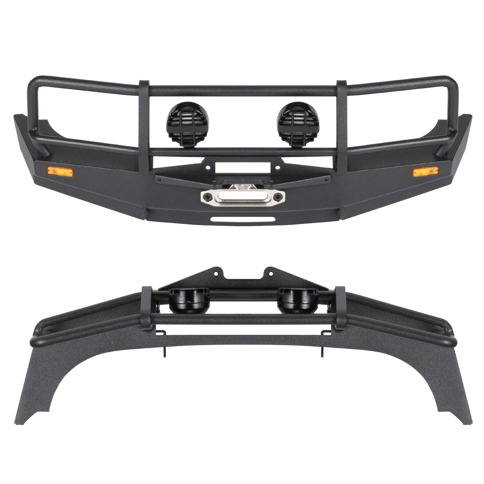 Hand Welded Scale Bull Bar Front Bumper Kit for 1/10 RC LC80 Body RUN80 Chassis RC Crawler Parts