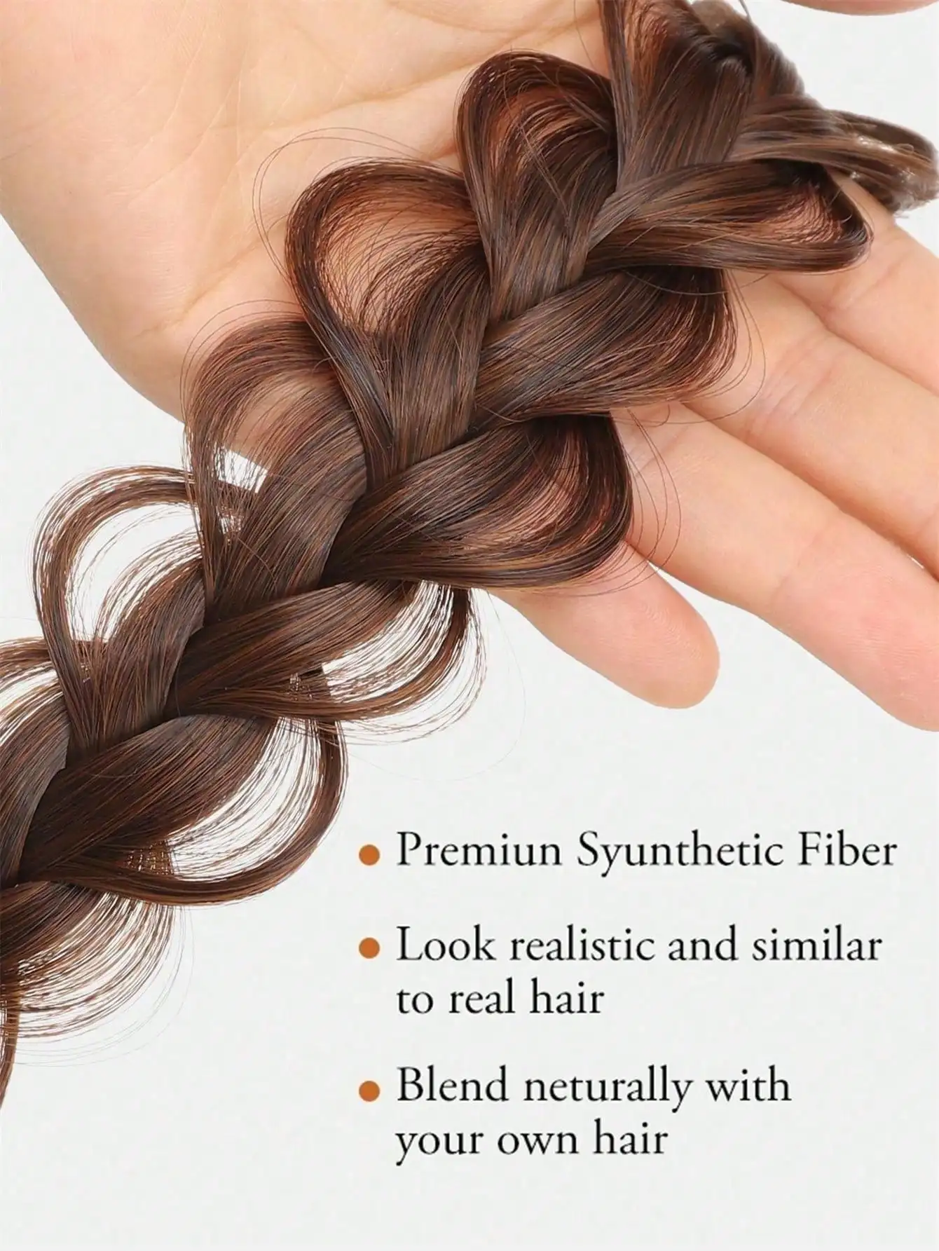 Yelowtim feminino meninas acessórios para o cabelo peruca sintética faixas de cabelo vintage bandana tranças hairbands headwear peruca de cabelo acessórios