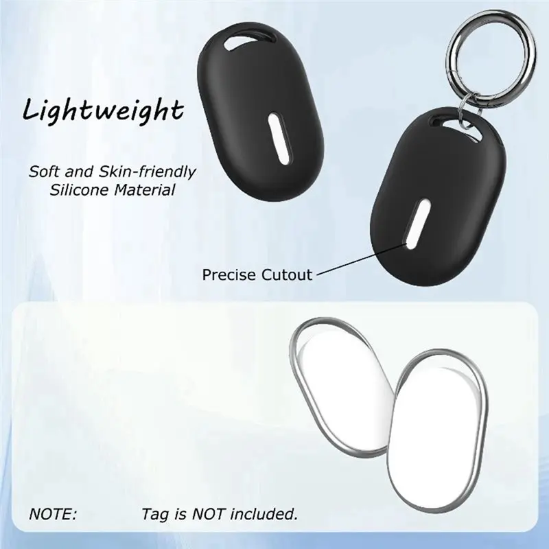 A98Z For Xiaomi Tag Tracker Anti-Lost Waterproof Silicone Protective Case With Ring Access Portable Storage Sleeve E