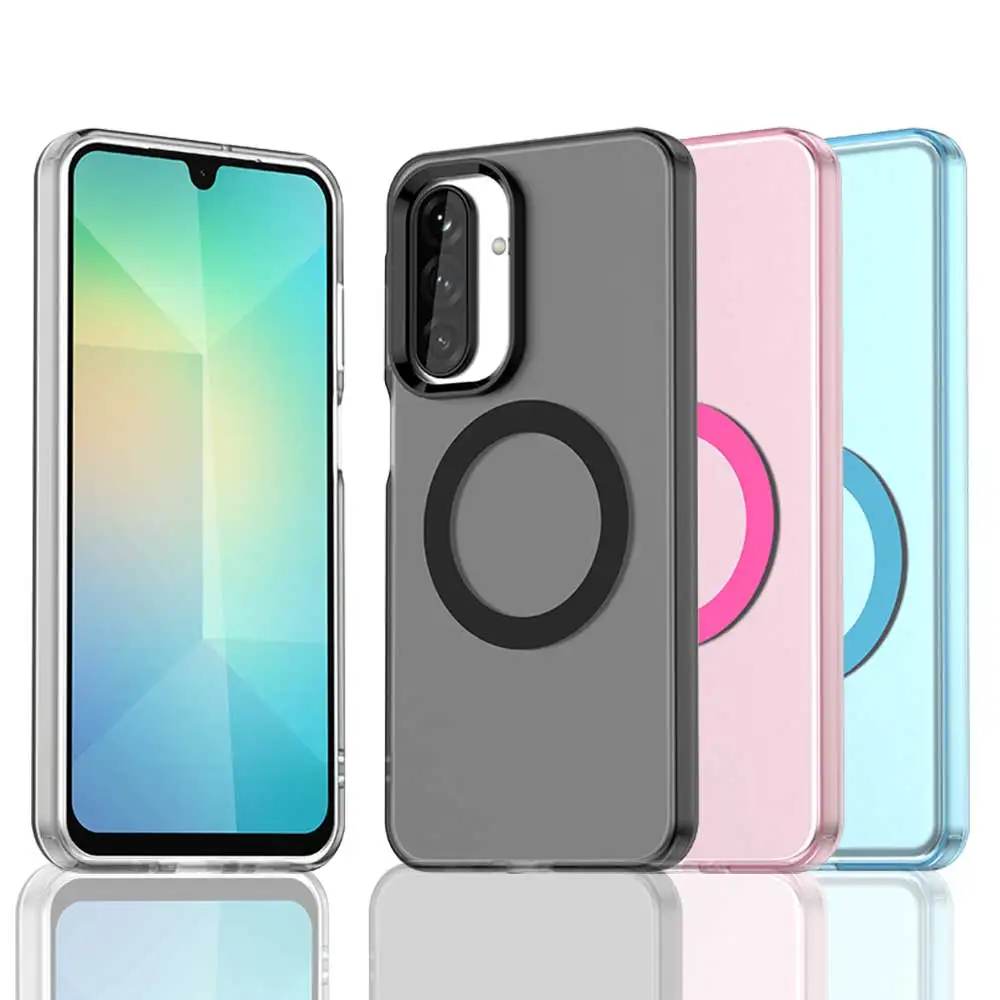 Fall Für Samsung Galaxy A17 A07 A16 A06 A15 A55 A05S A05 A35 A25 A36 A56 A26 Abdeckung Candy Farben Transparent Zurück Shell Coque