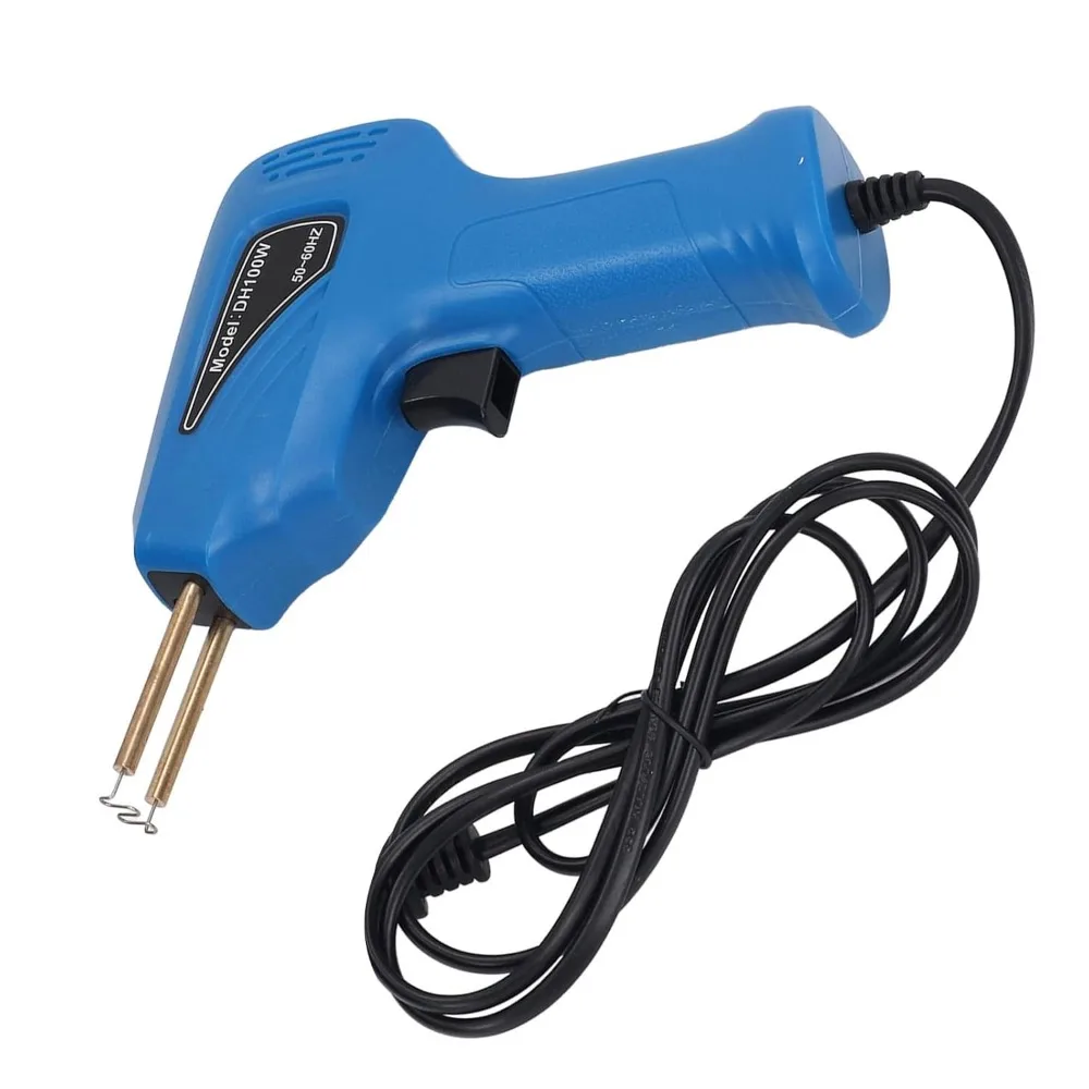 

Пистолет для горячего степлера для сварки пластика с 4 типами скоб, комплект для сварки пластика для ремонта бампера (вилка стандарта США, 100‐120 В)