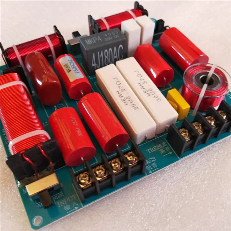 SQPP-4X 350W 3 Cara Papan Pembagi Frekuensi KTV Speaker Panggung Crossover Audio Treble Mediant Bass 3 Cara Crossover Divider