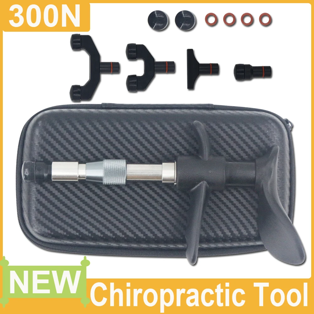 

Chiropractic Adjusting Tool 300N Adjustable Intensity Body Relax Massage Gun For Muscle Pain Relief Spine Correction Home Use