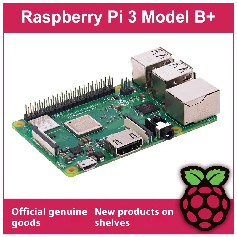 Original Raspberry Pi 3 Model B+ 3B plus RPI 3B+ with 1G SDRAM BCM2837B0 Cortex-A53 64-bit SoC 1.4GHz Support WiFi and Bluetooth