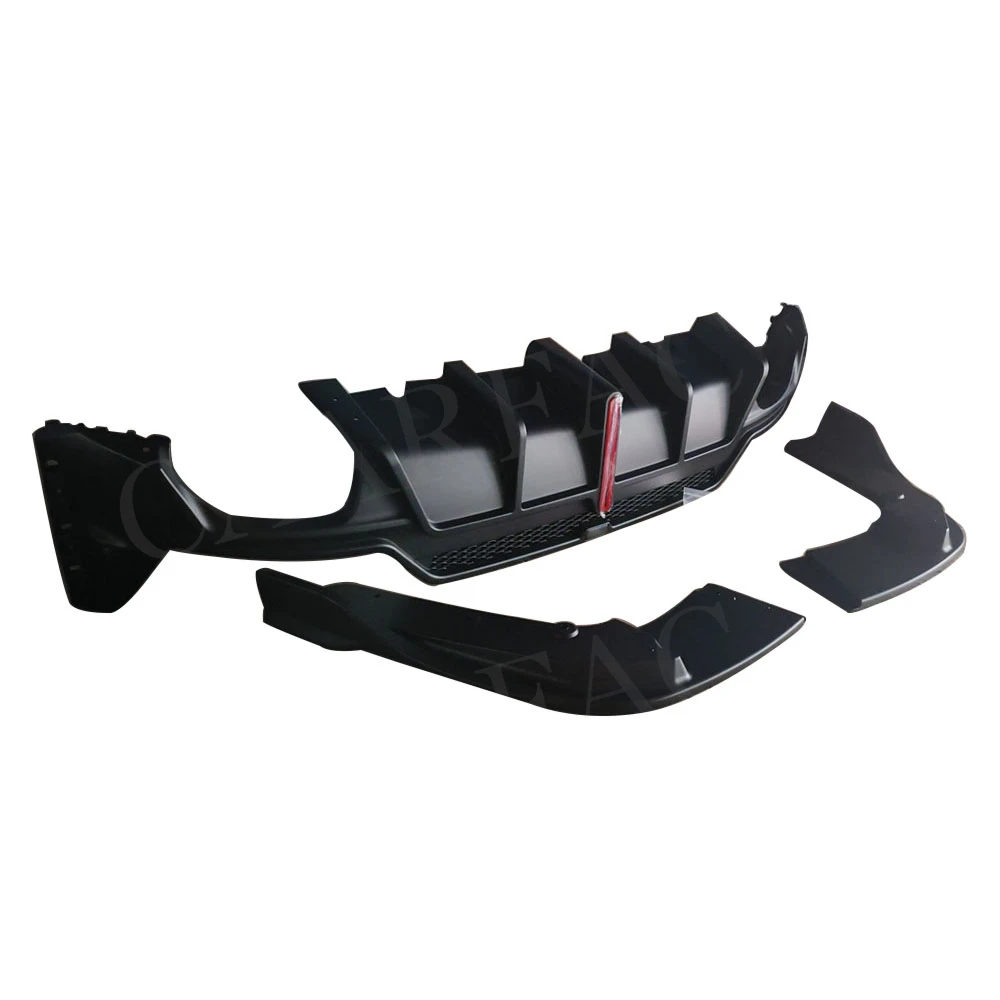 ABS Car Rear Diffuser Side Splitters Canards Flap for BMW 3 Serise G20 G28 M Sport 2023+ Bumper Spoiler Anti-crash Cover Styling