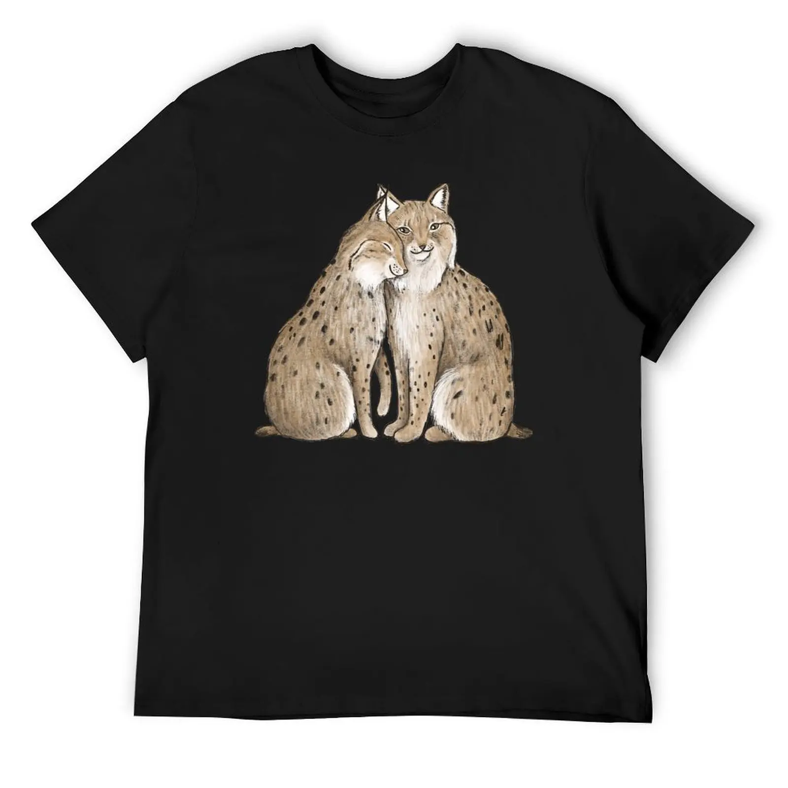 

Lynx Love T-Shirt blacks custom shirt gifts for boyfriend plain black t shirts men