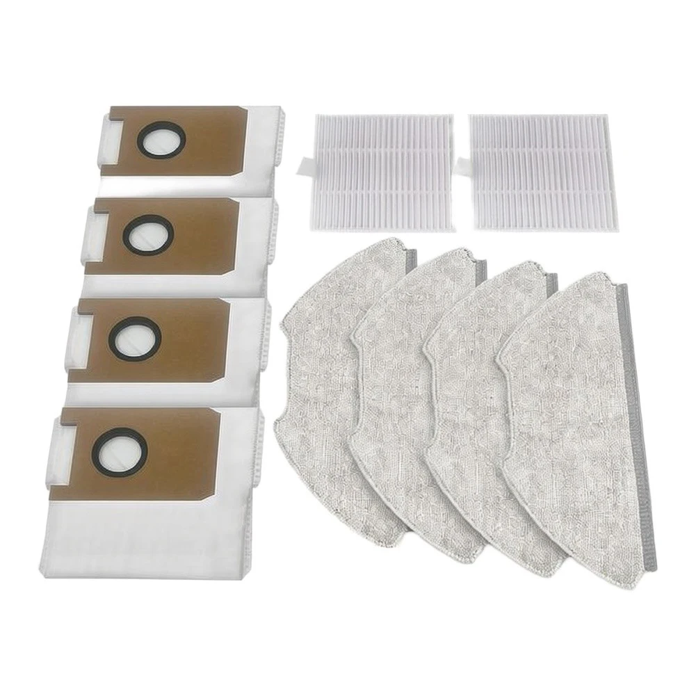 4 Dust Bags 4 Mop Cloths 2 HEPA Filters for Airrobo For T20 Robotic Vacuum Cleaner Maintenance and Performance