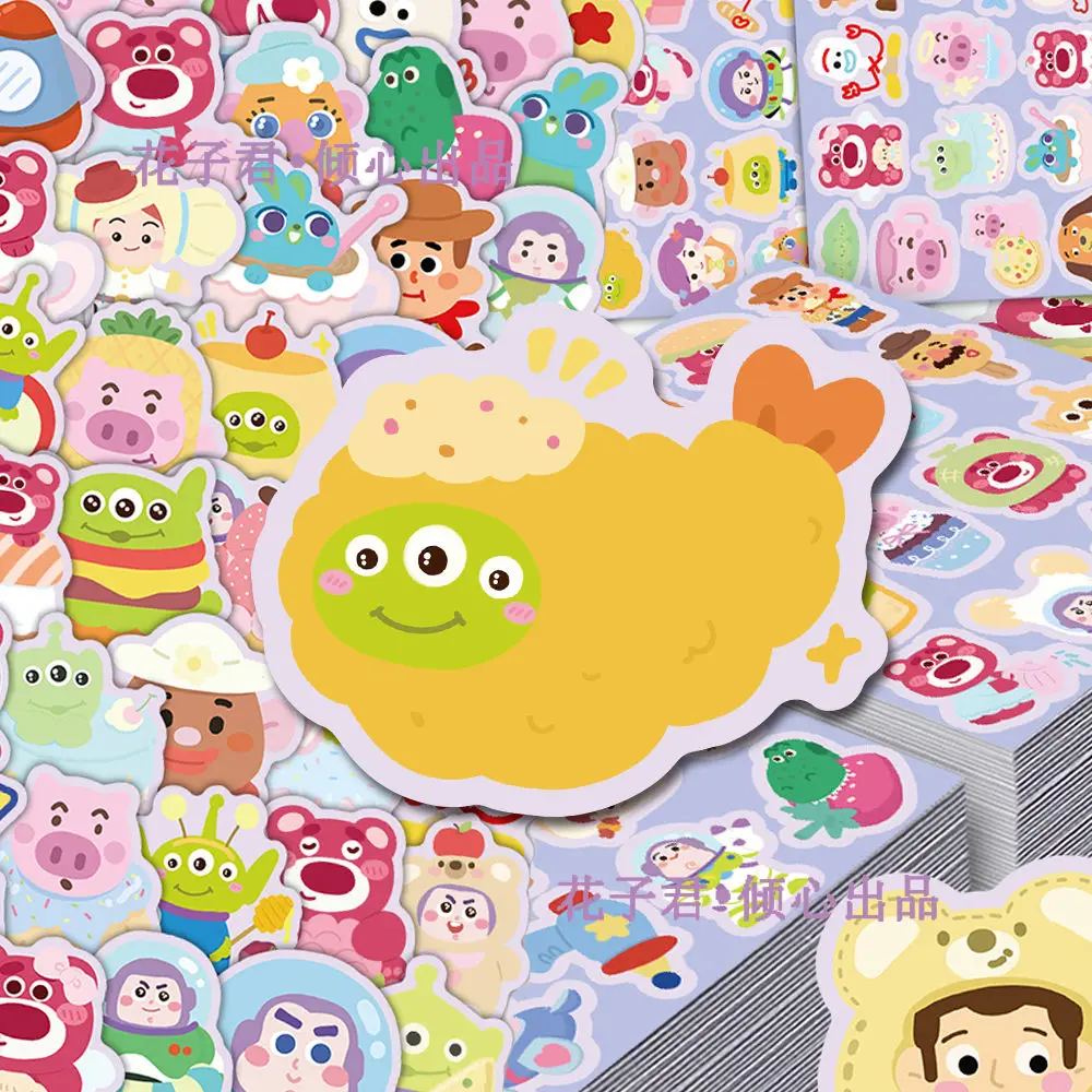 103 pezzi Disney Cartoon Toy Story Alien Graffiti adesivi decalcomanie divertenti per diario fai da te telefono portatile adesivo impermeabile giocattoli per bambini