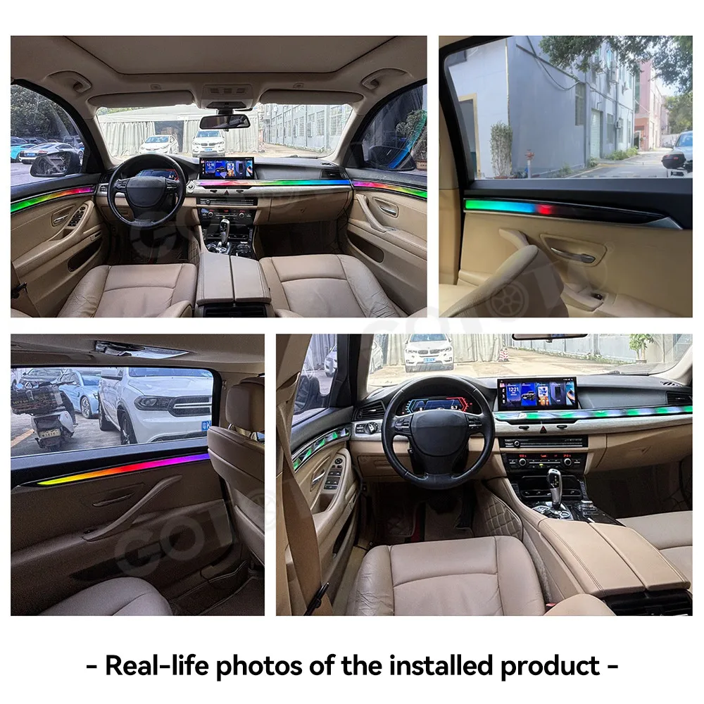 Lizpofly for BMW 5 Series F10 F18 2011-2017 Crystal Ambient Light Dashboard Atmosphere Interior Car Accessory FM RDS Radio​