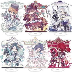 Anime Game Figure Acrylic Stand The Circus Zhongli Xiao Tartaglia Kaeya Kamisato Ayato Model Plate Desk Decor Fan Gift