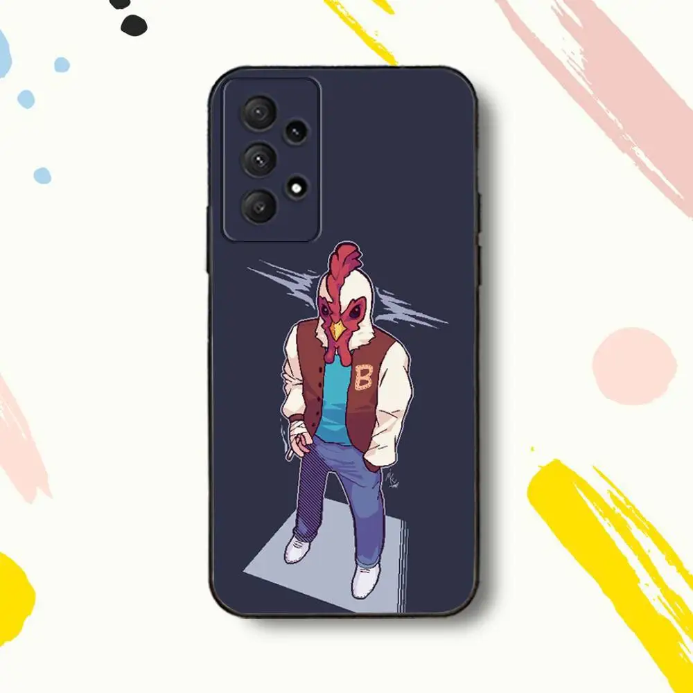 حافظة هاتف HotlineS Game Miami-es لهاتف سامسونج جالاكسي A 80,72,73,91,53,22,51,52,5G,Plus,J,Note غطاء أسود ناعم #5