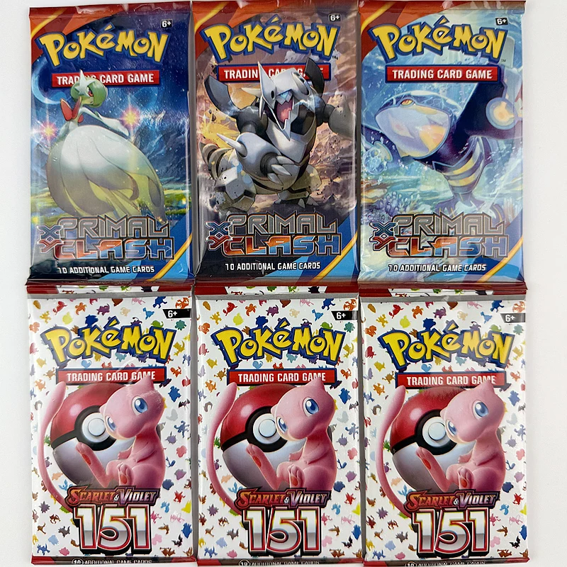 10/20Pcs English version 151 Pokémon TCG XY—Primal Clash Booster Pokemon trade cards