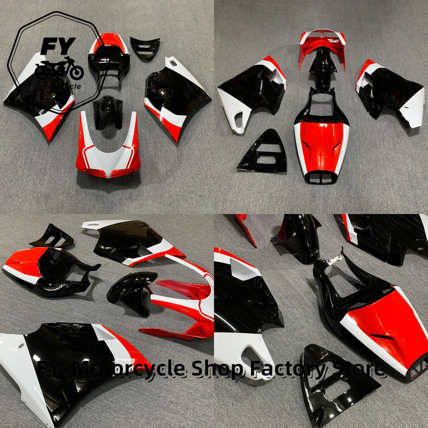 Полный комплект обтекателей для мотоцикла, подходит для DUCATI 748 2003-2005, ABS, литье под давлением, полный комплект обвесов, аксессуары для мотоциклов