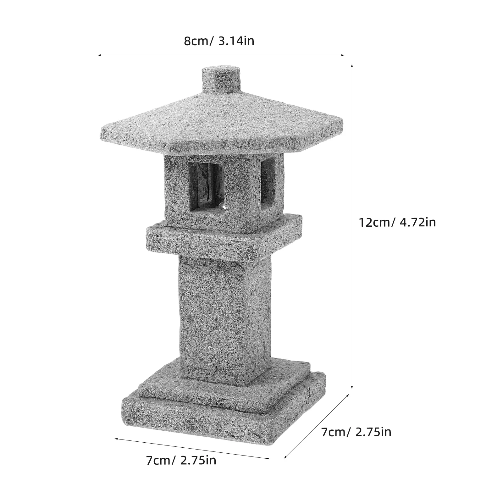 1 مجموعة مصغرة جناح حديقة ديكور في الهواء الطلق داخلي محاكاة معبد تمثال لبونساي المشهد مايكرو المشهد منضدية ساحة