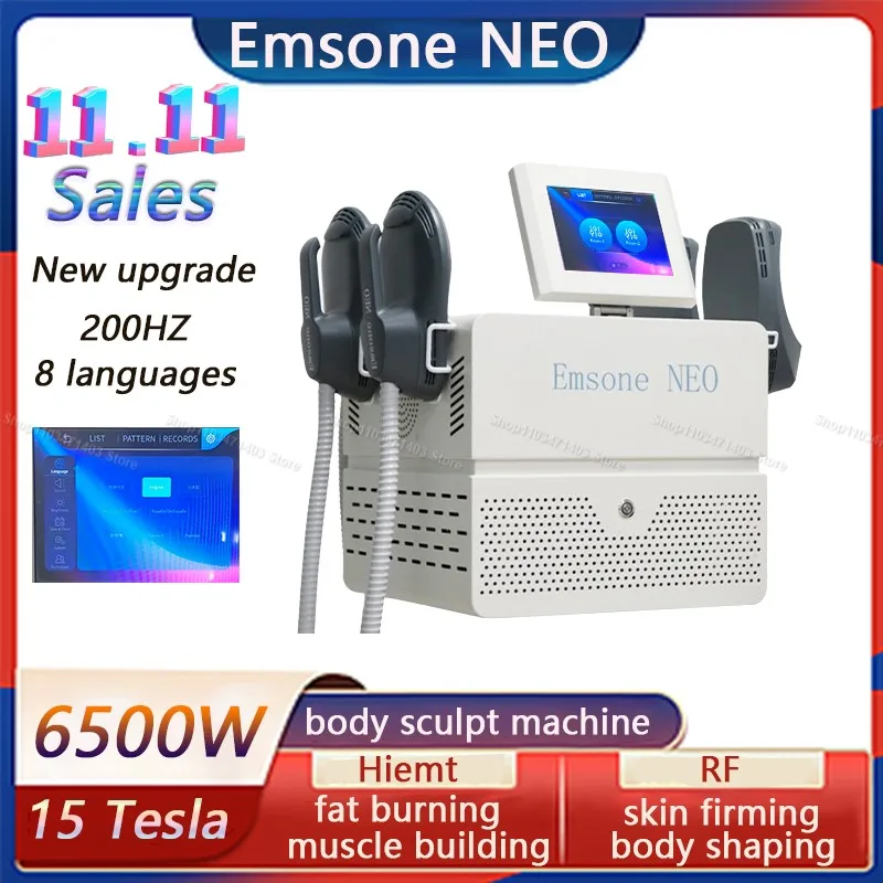 15 Tesla 6500W EMS Body Sculpting Machine EMSSlim NEO Weight Lose Fat Reduction Focused Electromagnetic Muscle Build EMSone NEO