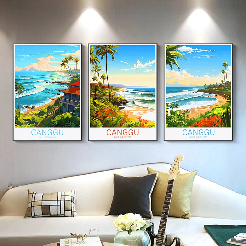 聖都市のポスターの風景、キャンバスの絵画、cityscape - Home Decor Ubud のレビューと価格