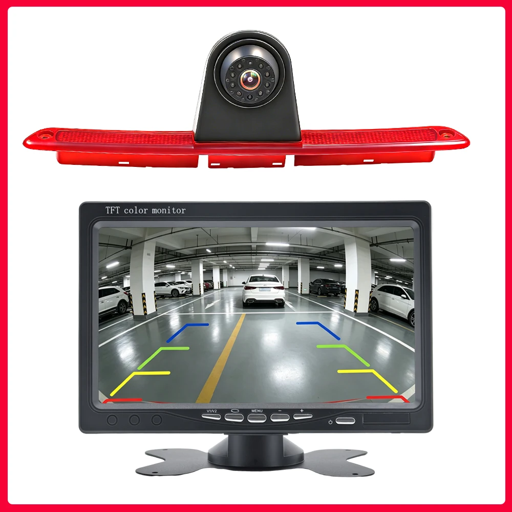 7-inch Car Rearview Mirror Display Screen With Car Brake Light Reverse Camera For Sprinter Mercedes-Benz CAM