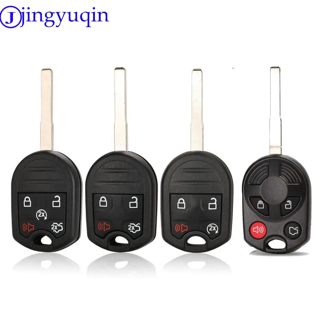 Jingyuqin mando a distancia 4B carcasa para llave de coche para Ford Escape Focus c-max Transit HU101 Blade