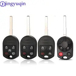 Jingyuqin Remote 4B Pokrowiec na kluczyk samochodowy do Ford Escape Focus C-Max Transit HU101 Blade