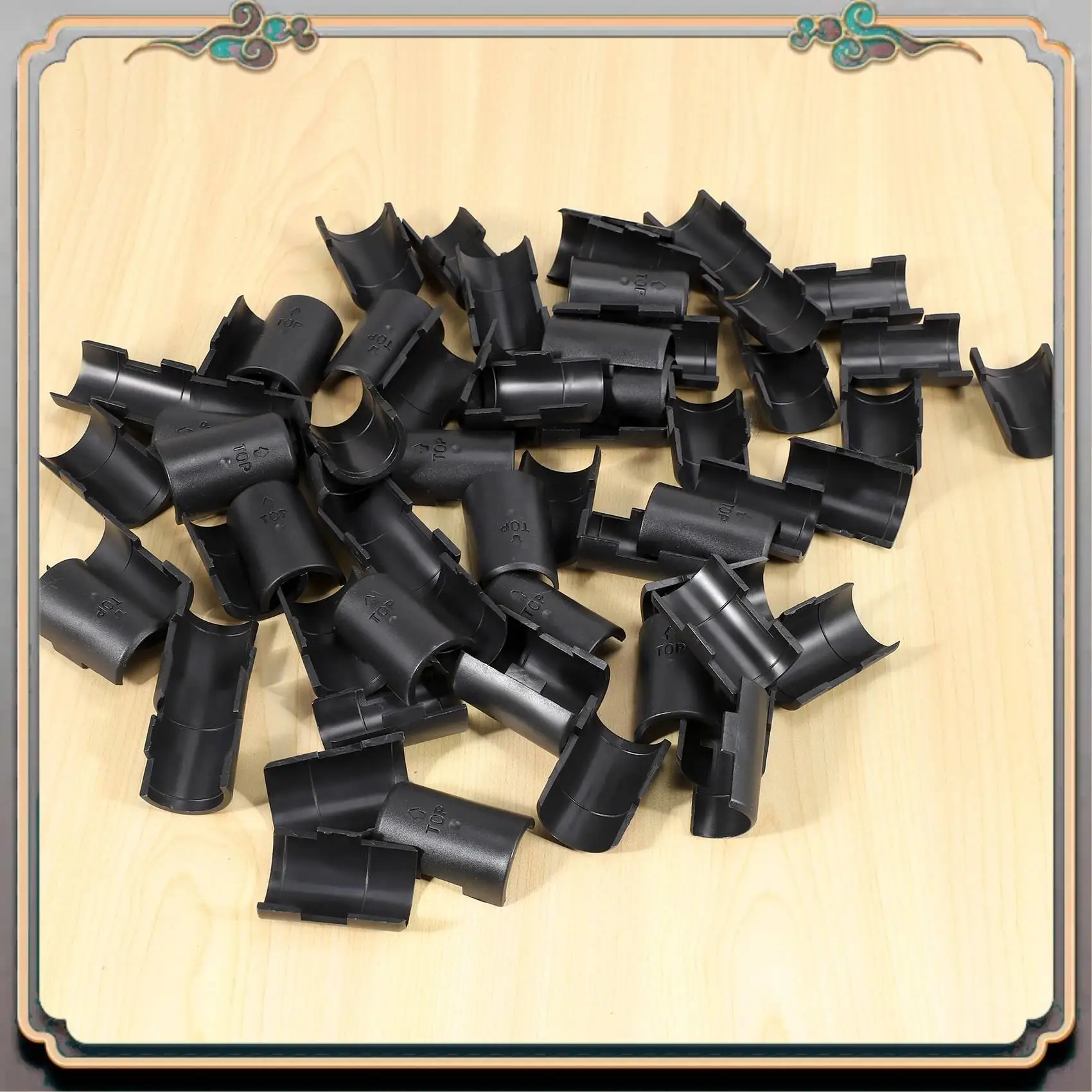 Reliable-74-Packs Wire Shelf Clips Wire Shelving Shelf Lock Clips For 1 Inch Post- Shelving Sleeves Replacements