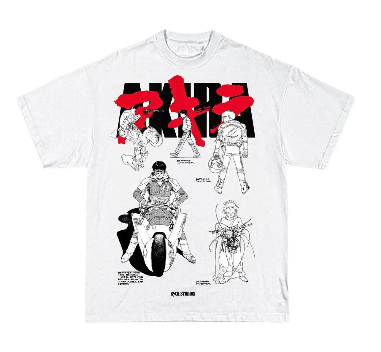 Mejor nuevo 90s Akira0011 Anime Japón Ne B Top papá de gran tamaño Unisex producto caliente ropa de calle clásica cómoda Harajuku transpirable