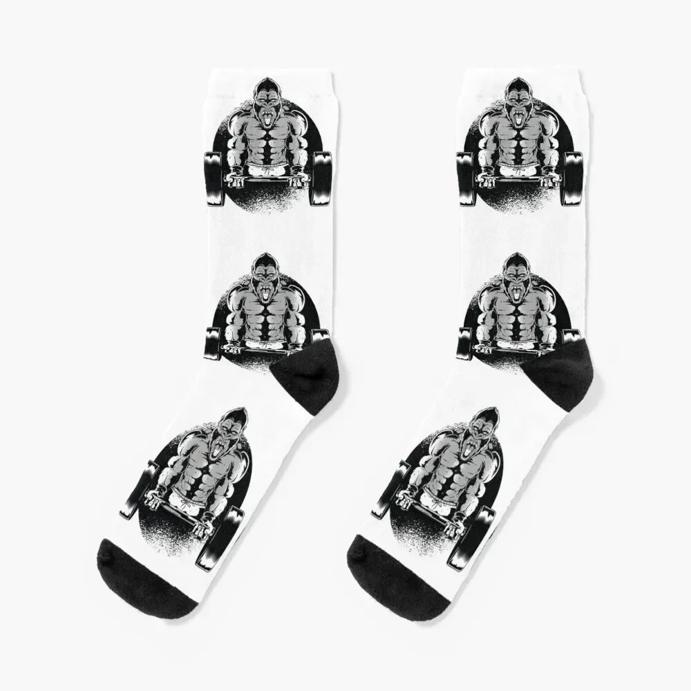 

Gorilla, weightlifter Socks Hiking boots retro Socks For Girls Men's