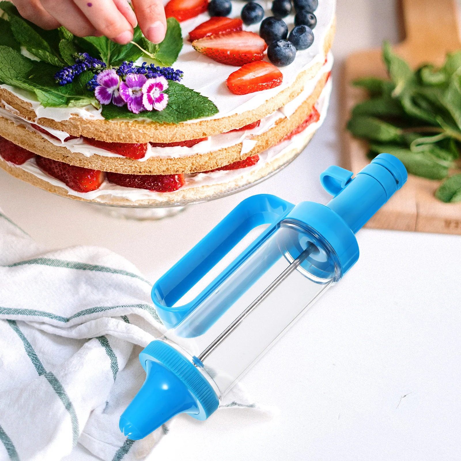 Juego de herramientas de prensa para galletas, Kit para hornear, suministro profesional de decoración de pasteles, boquillas de crema multifunción, 1 Juego