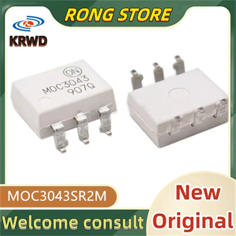 5PCS MOC3043 Novo e original MOC3043SR2M MOC3043SR2 MOC3043SR MOC3043 3043 DIP-6