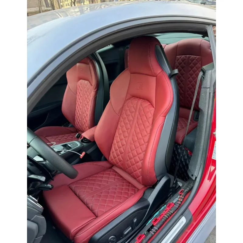 

Гоночные сиденья RS с карбоновыми панелями и кожаной обивкой для Audi A3, A4, A5, A6, A7, Q3, Q5 – индивидуальная модификация