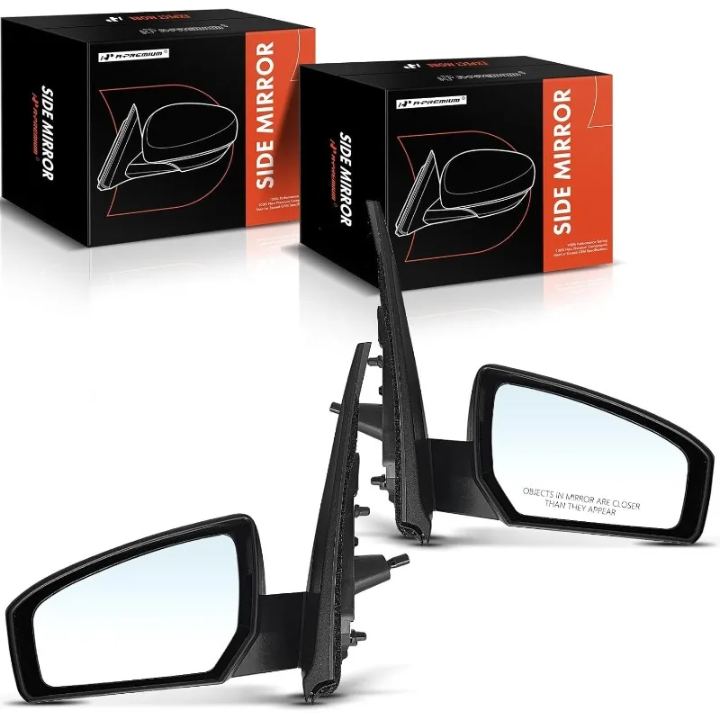 

A-Premium Pair (2) Driver and Passenger Side Manual Door Mirror - Compatible with Sentra Base 2007 2008 2009 2010 2011 20
