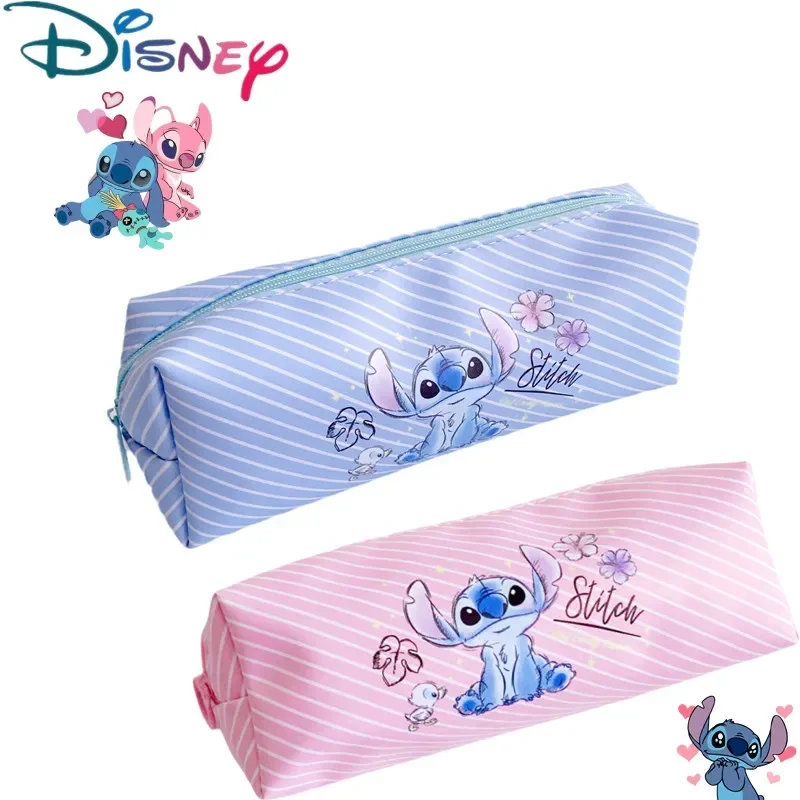 Disney Lilo & Stitch Anime Pencil Case Stitch Print Pen Bag Cartoon Students Storage Bag Stationery Kids Toys Birthday Gifts