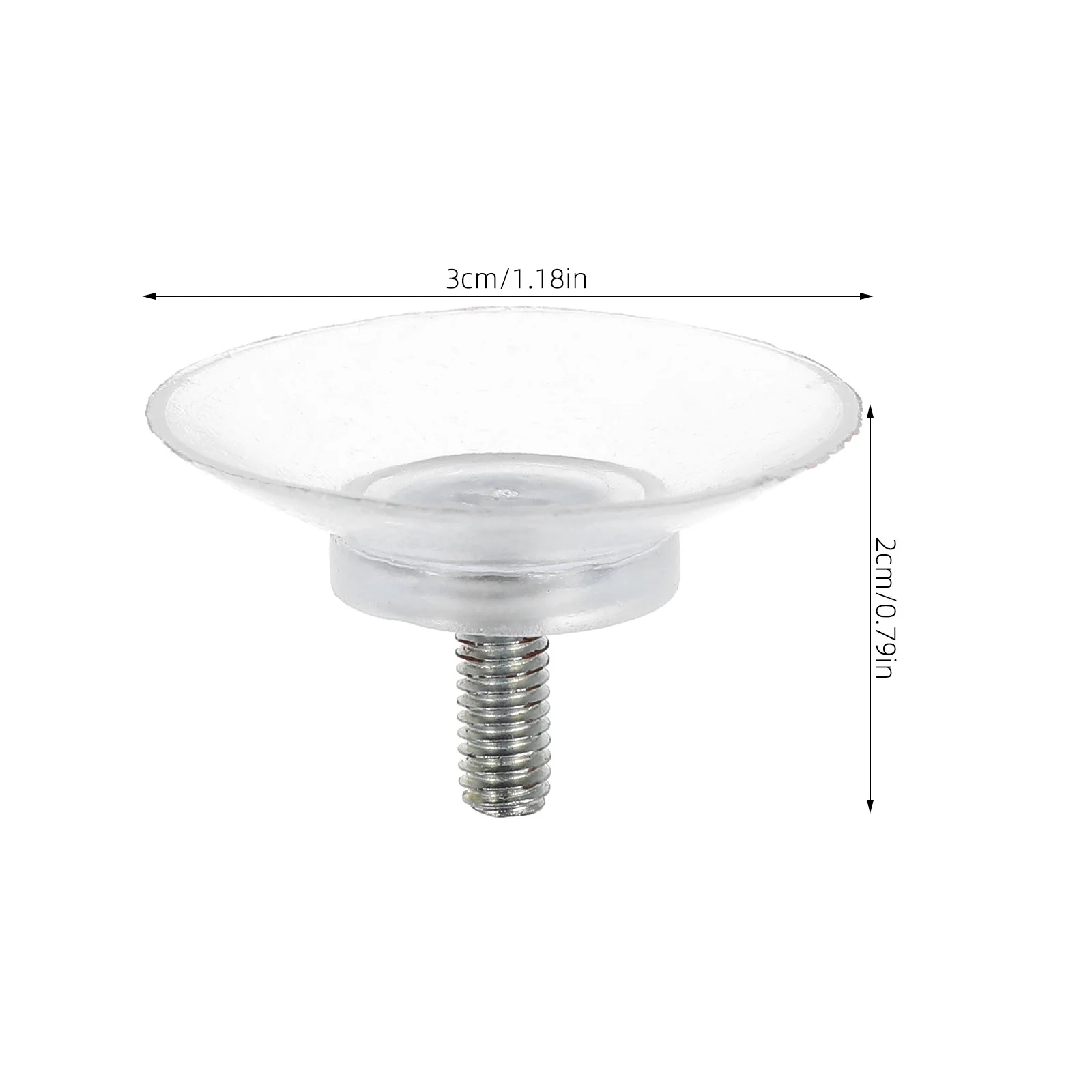 10 قطعة كوب شفط شفاف بديل للطاولات الزجاجية وسادات شديدة التحمل وحوامل ملولبة للاستخدام المنزلي والمكتب استبدال كوب الشفط #2