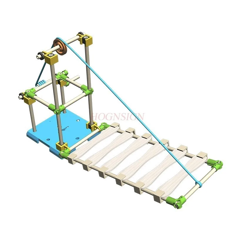 

1set Small Manufacturing Structure Building Model Toy Suspension Bridge Pulley Transmission Principle Technology