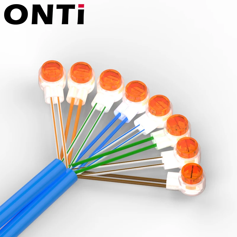 OMAY K1 K2 K3 موصل تجعيد اتصال RJ45 RJ11 مقاوم للماء الأسلاك إيثرنت الهاتف كابل الحبل محطات الشبكة 500/1000 قطعة