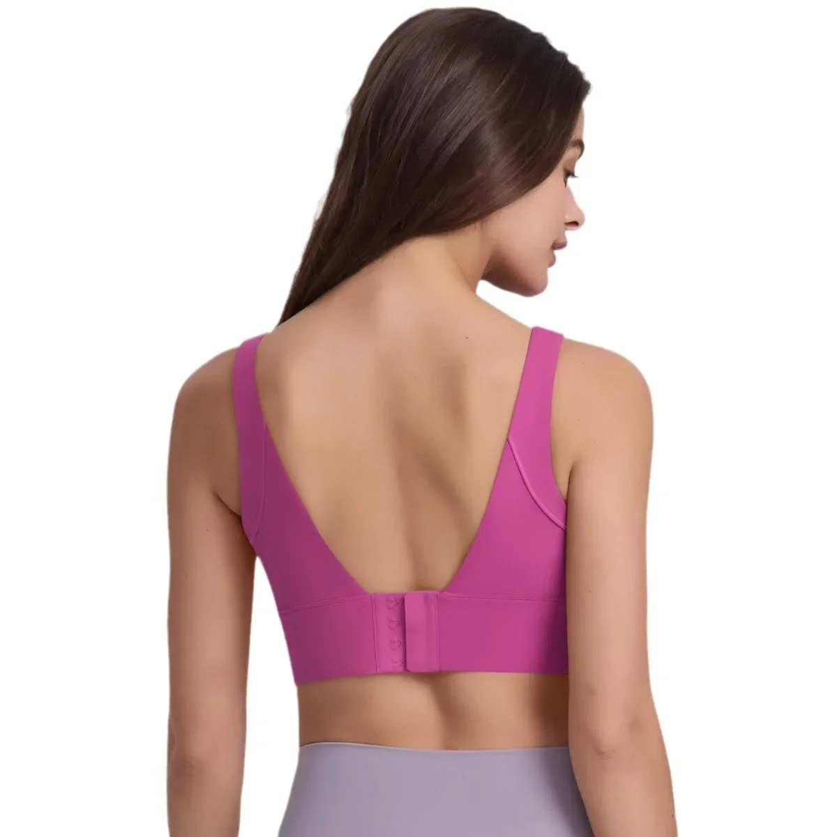 Roupa íntima esportiva à prova de choque para mulheres, sutiã feminino push up, top crop, fitness, roupas esportivas, roupas de ioga, academia