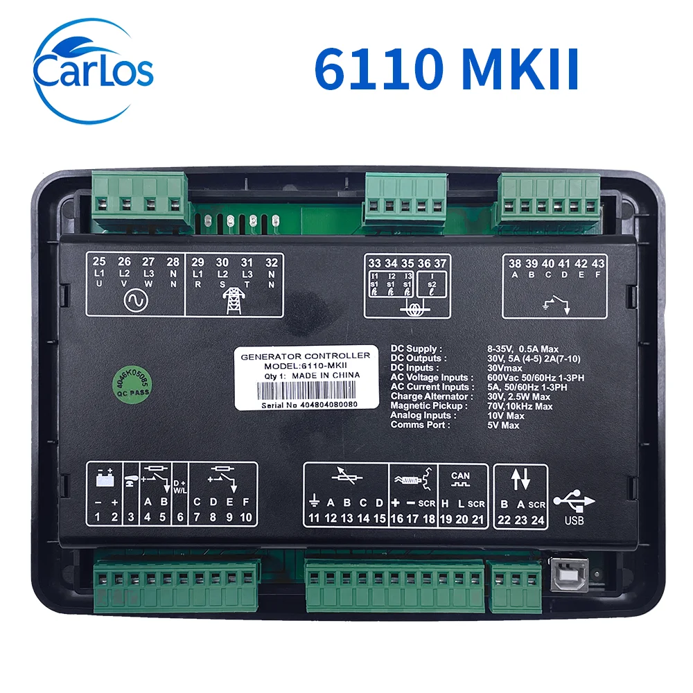 أعماق البحار DSE6110 MKII السيارات وقف مولد وحدة تحكم لوحة وحدة التحكم قطع غيار المولدات الديزل DSE 6110 DSE6120