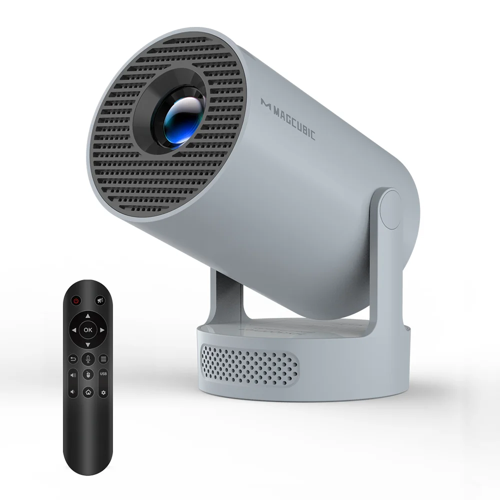 Magcubic 8K HY300 Pro + Projector Ingebouwde 5W Luidspreker 1280*720P Android 14 8000 Lumen Wifi6 BT5.4 Outdoor Draagbare Projector
