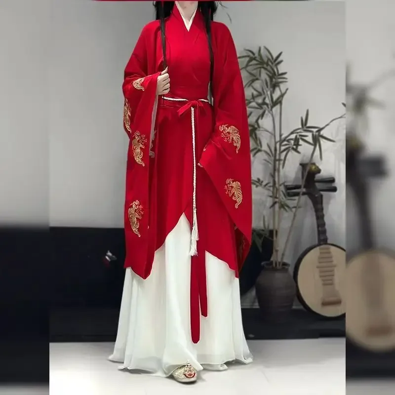 

Authentic Hanfu Dresses Women's Original Traditional Chinese Wei and Jin Dynasty Clothing Ancient Costume