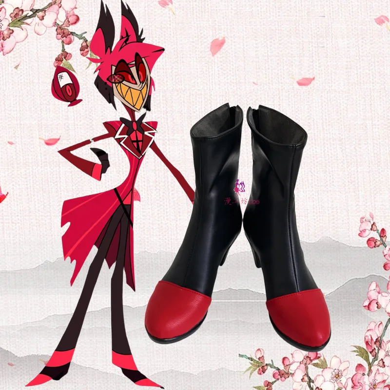Alastor Radio Demon Cosplay Shoes Boots Hazbbin Anime Hotel Accessories Halloween Carnival Men Women Boots