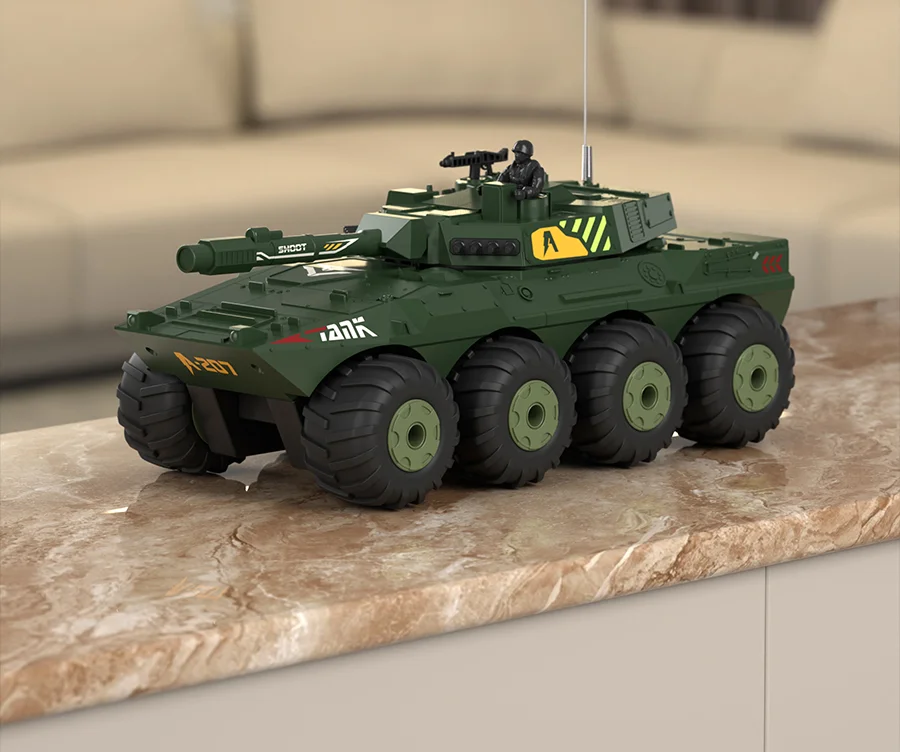 Voiture-citerne Rc 1/32 camion télécommandé véhicule blindé amphibie grand 8X8 WD voiture radiocommandée enfants modèle jouets pour garçons enfant