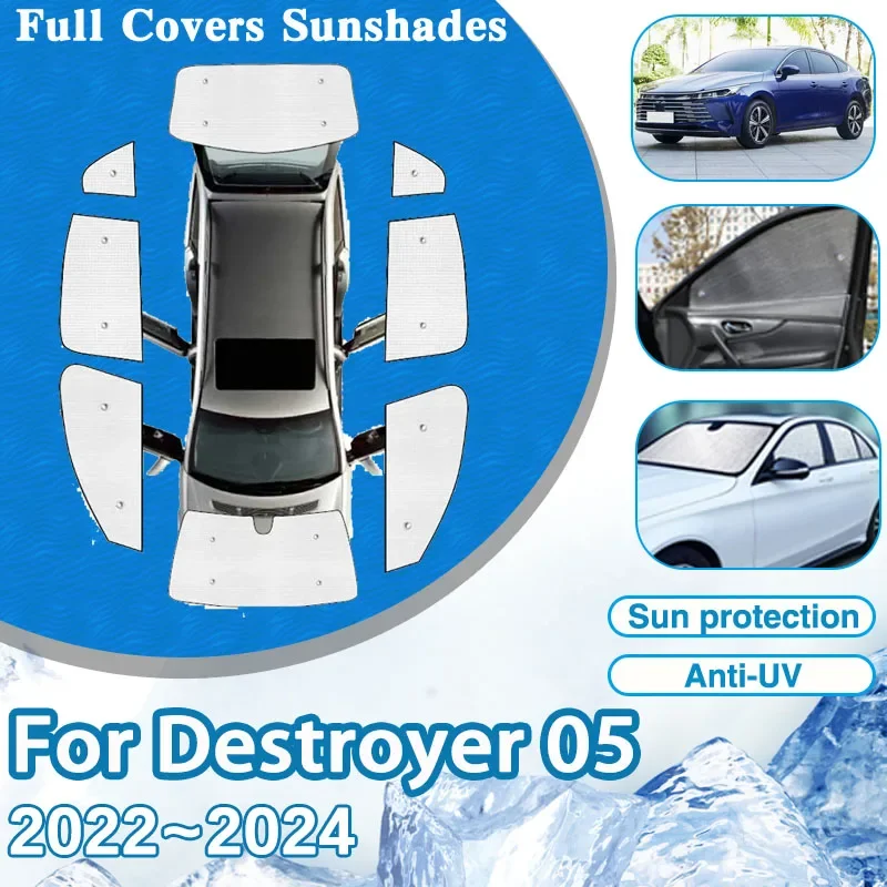 

Car Cover Visors For BYD Destroyer 05 2022 2023 2024 Accessories Windshield Window Anti-UV Sun Protection Sunshades Auto Parasol