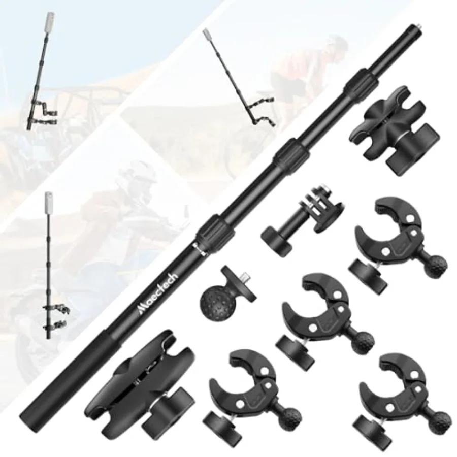 

Motorcycle Camera Mount for Insta360 X5/X4/X3 Handlebar Mount for DJI Osmo Action Bike Mount for Insta360 X5 Accessories Secure