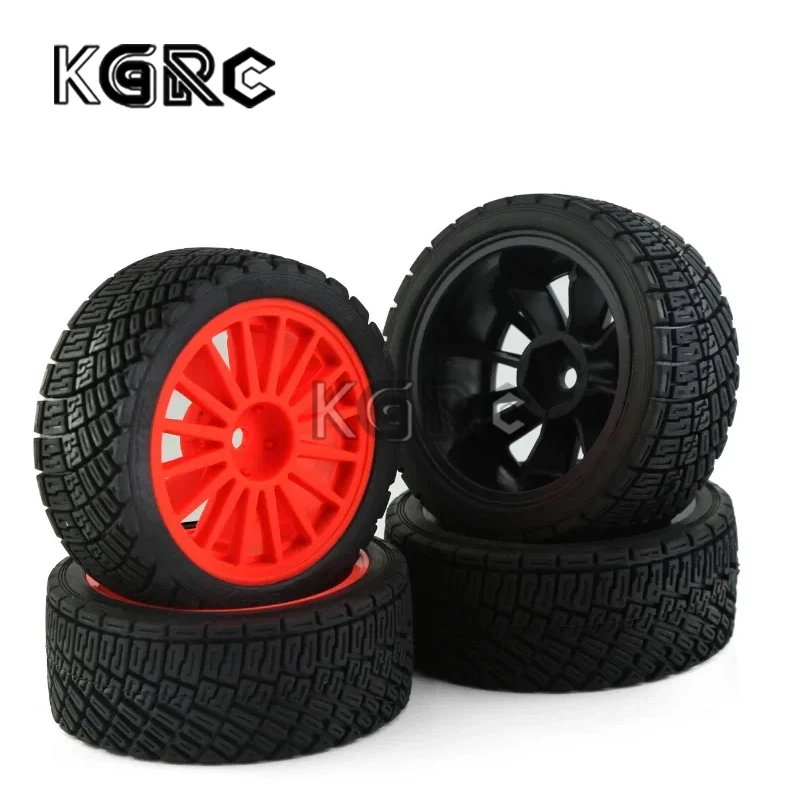 

4pcs 67mm Rubber Tire Wheel Tyre for Tamiya XV01 XV02 TT01 TT02 PTG-2 1/10 RC Rally Racing Car Upgrade Parts Accessories