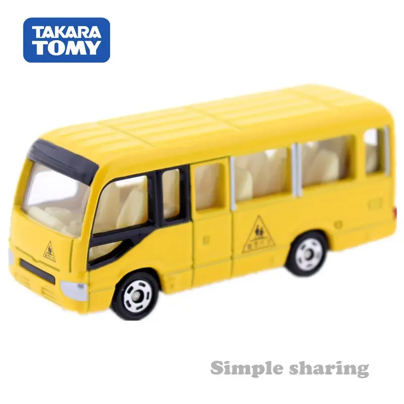 Takara Tomy Tomica No.49 Toyota Coaster Kindergarten Bus Scale 1/89 Car Kids Toys Motor Vehicle Diecast Metal Model